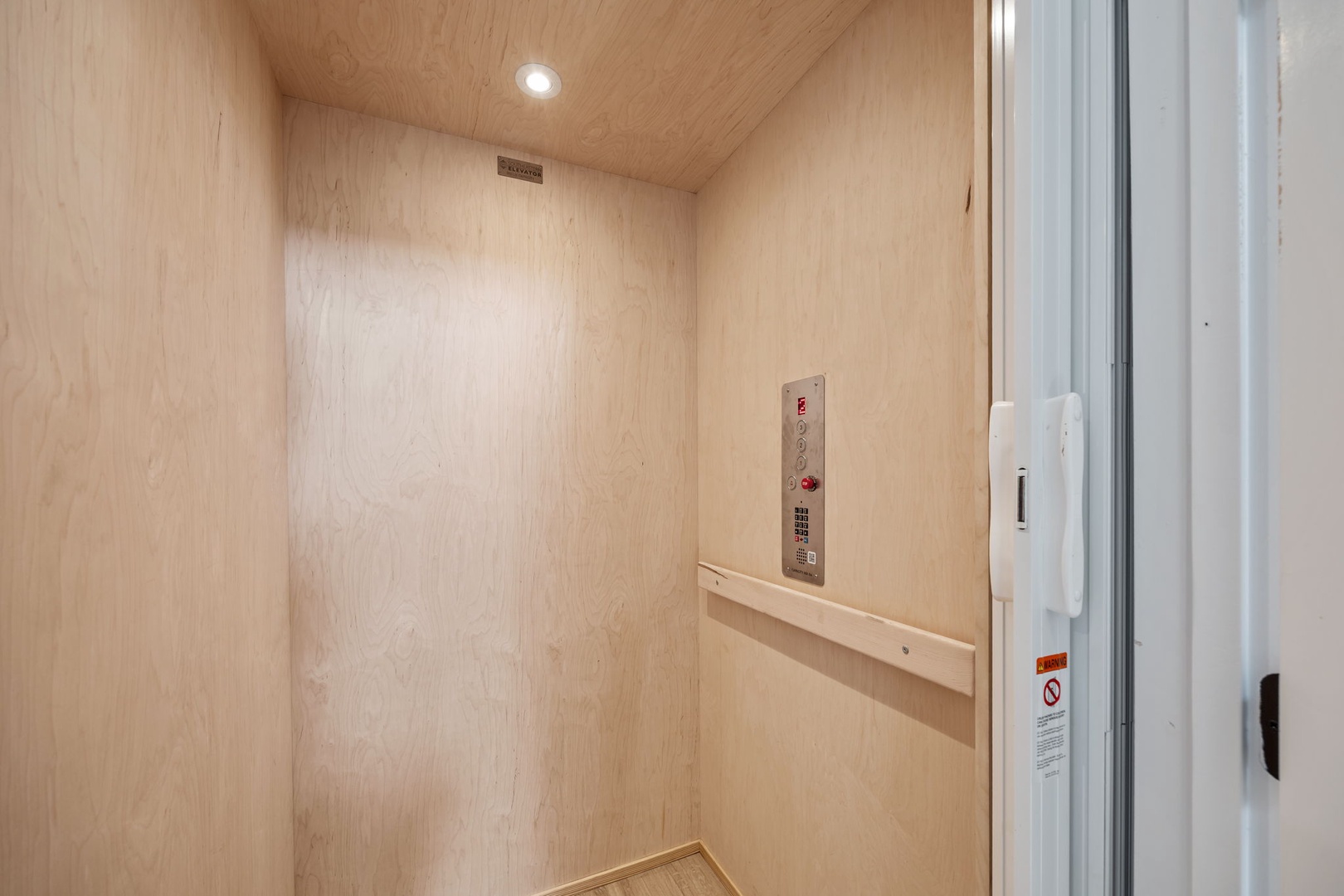 The elevator provides convenient access to all floors of the building.