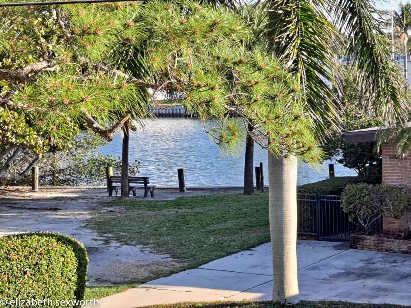 Partial water view of the park from the second floor