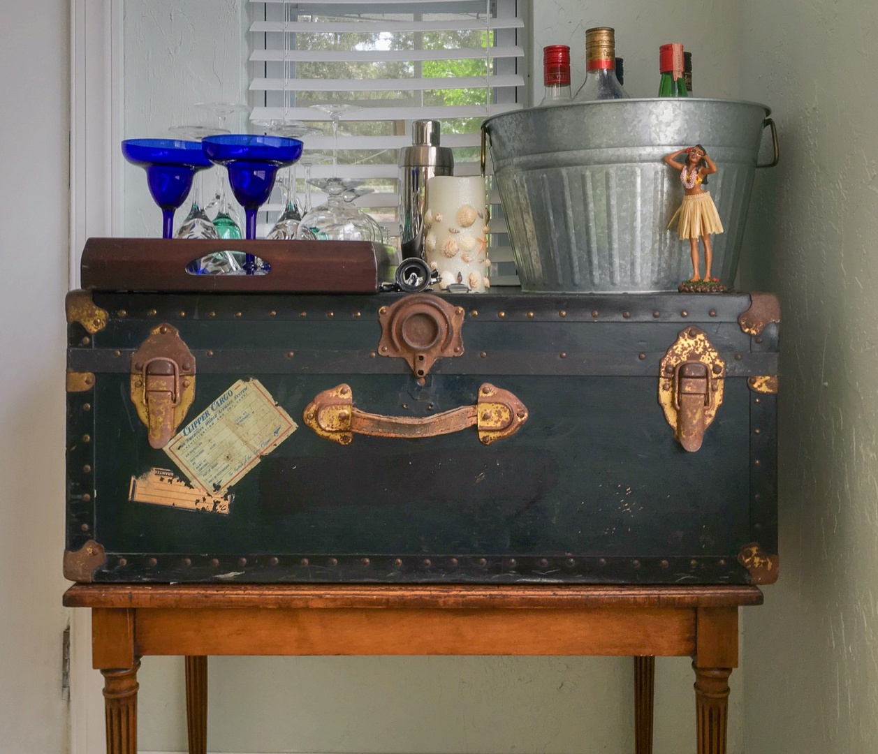 In The Mix: DIY - Steamer Trunk Bar