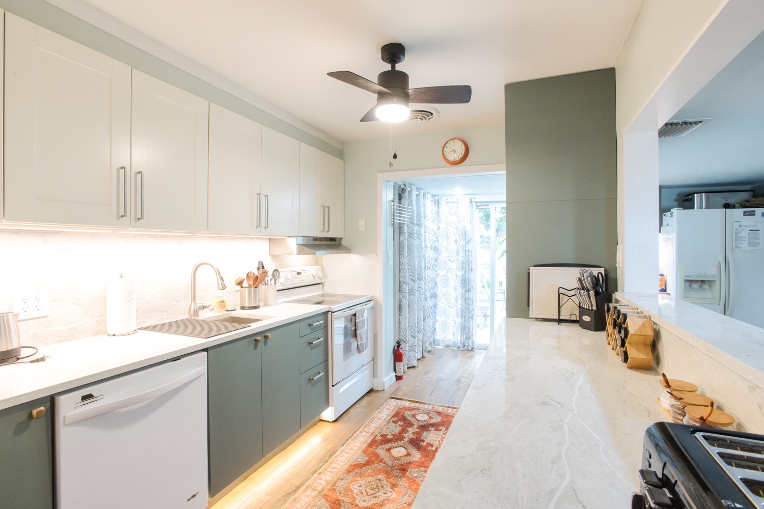 Kitchen with plenty of counter and storage space