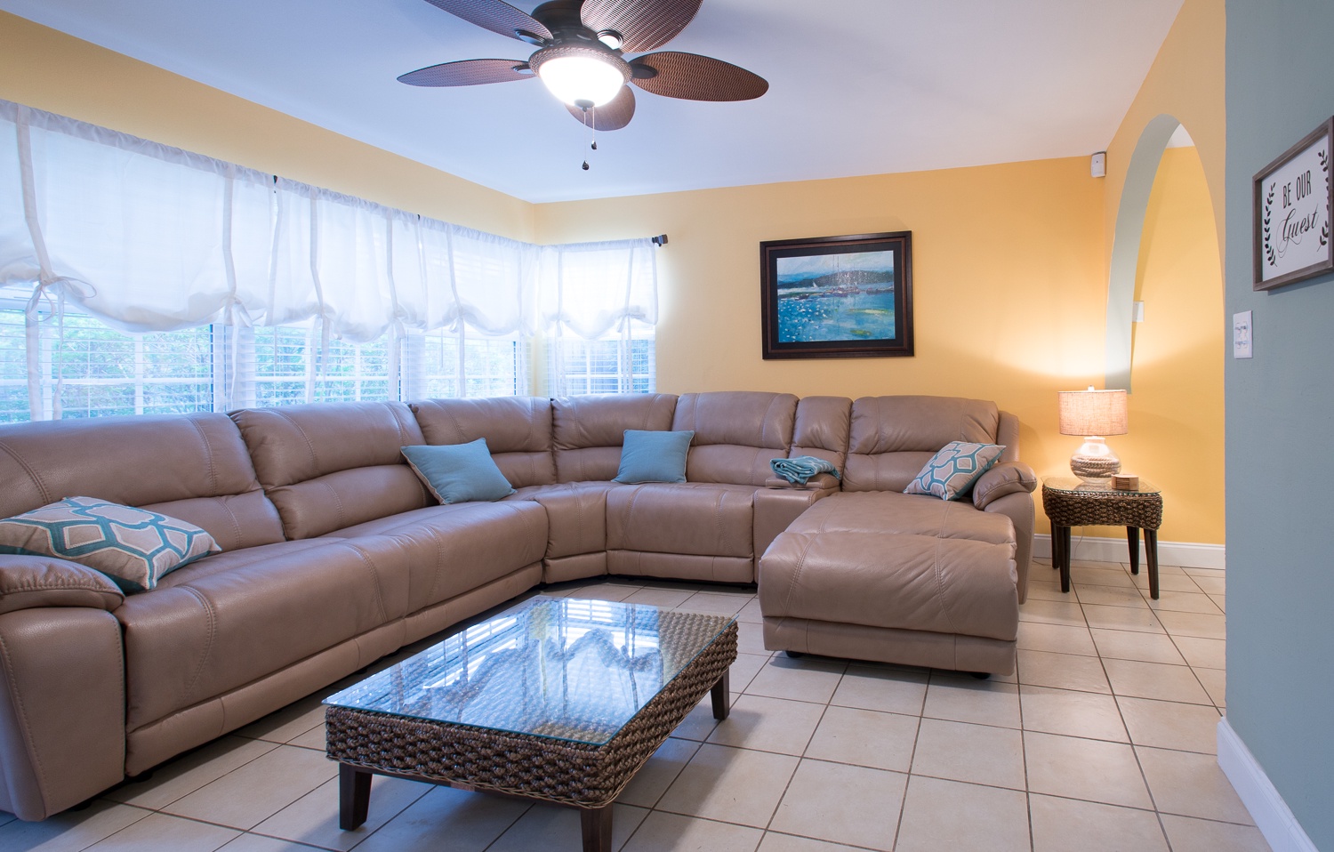 Front living room with comfy seating