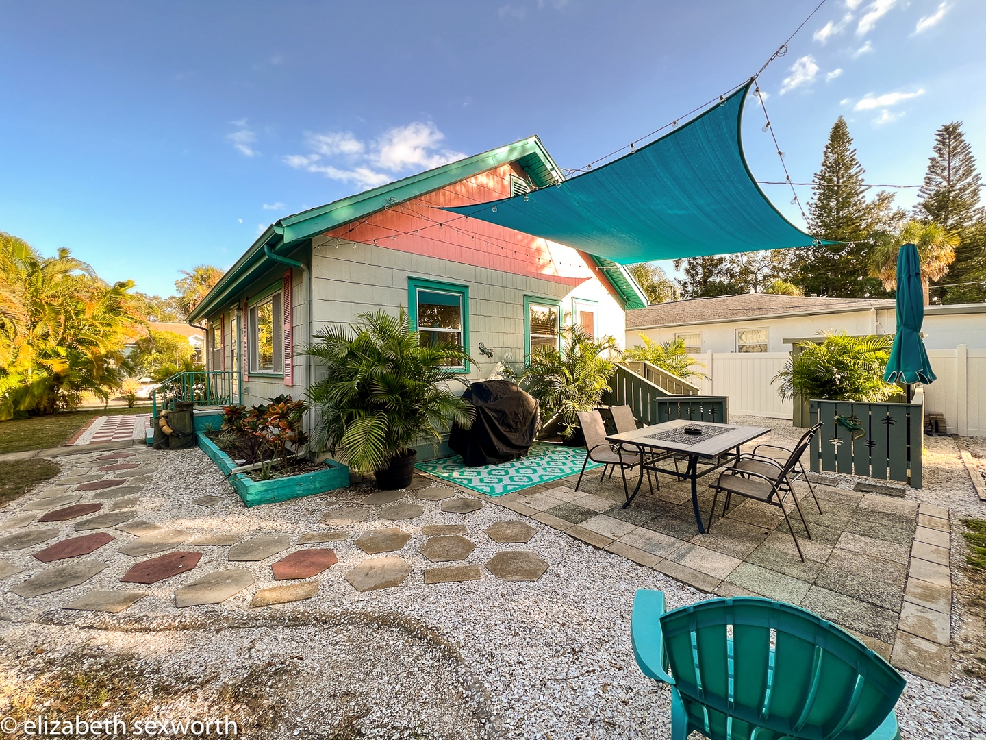 Exterior patio area
