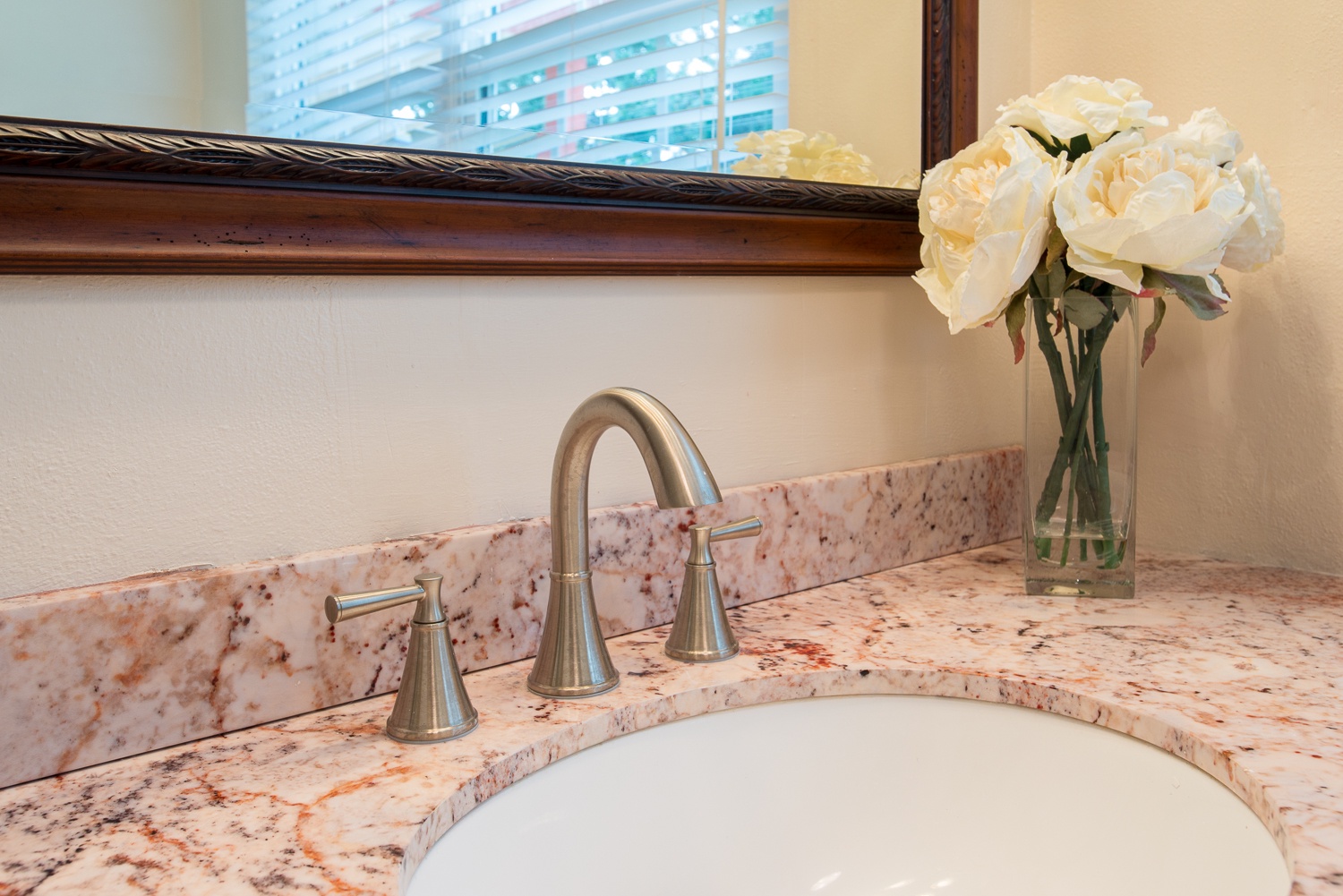 Sink in front bathroom