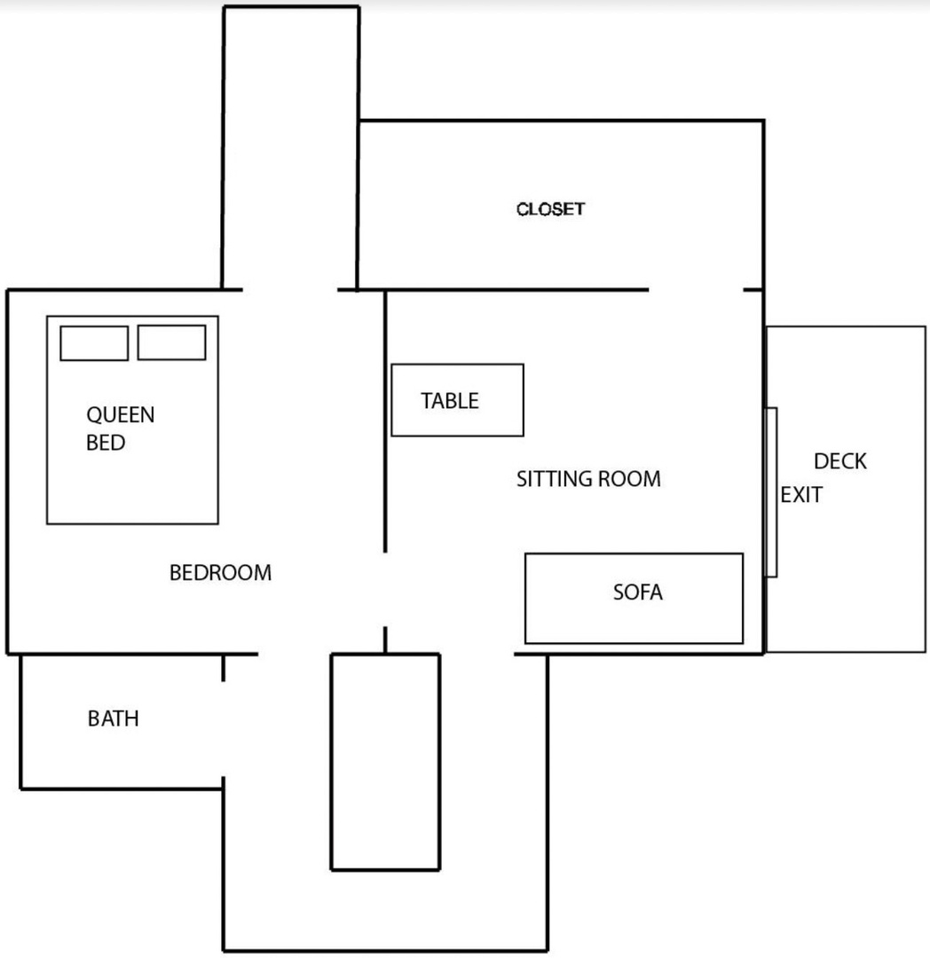 The Honeybee Suite - Floor Plan