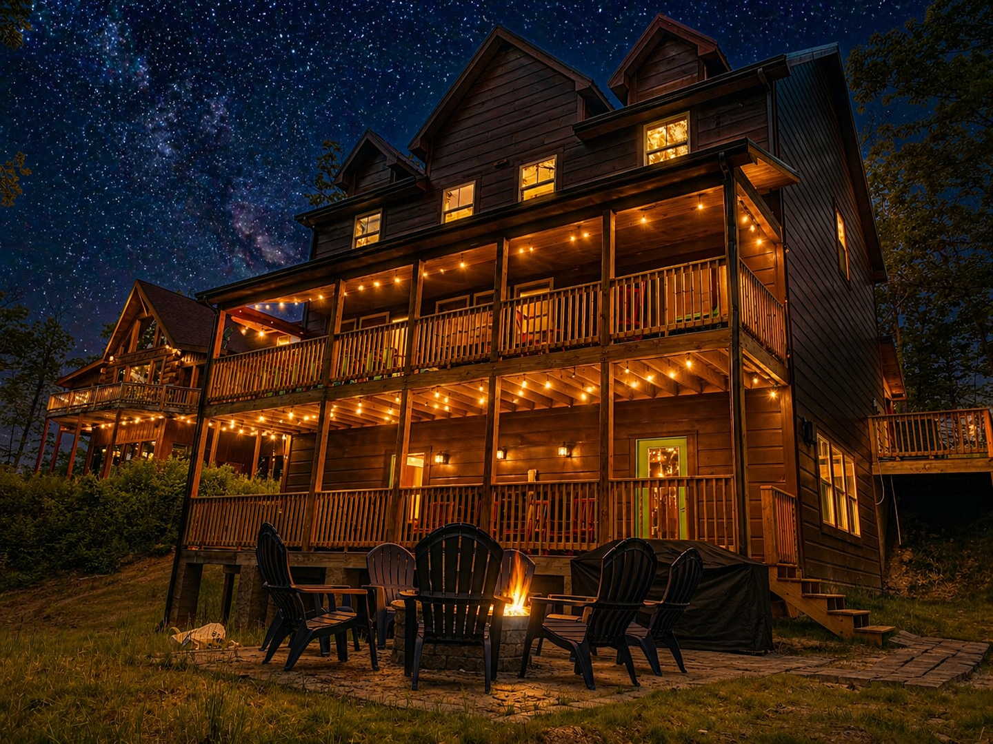 Outdoor Seating Area with Firepit