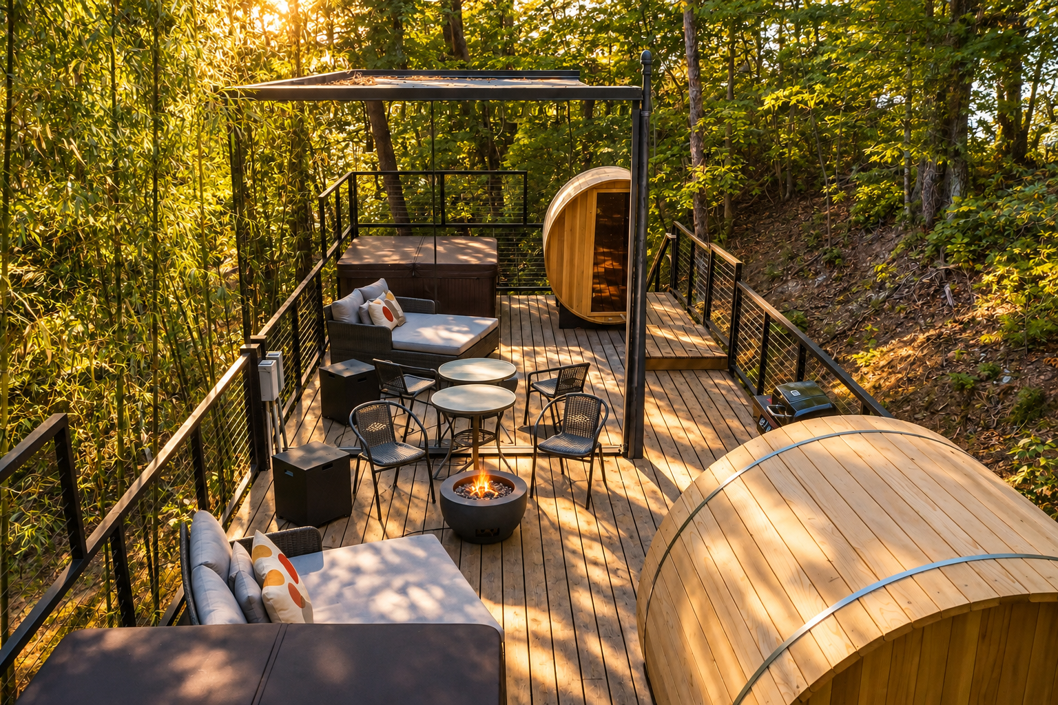 Outside Deck Side View
