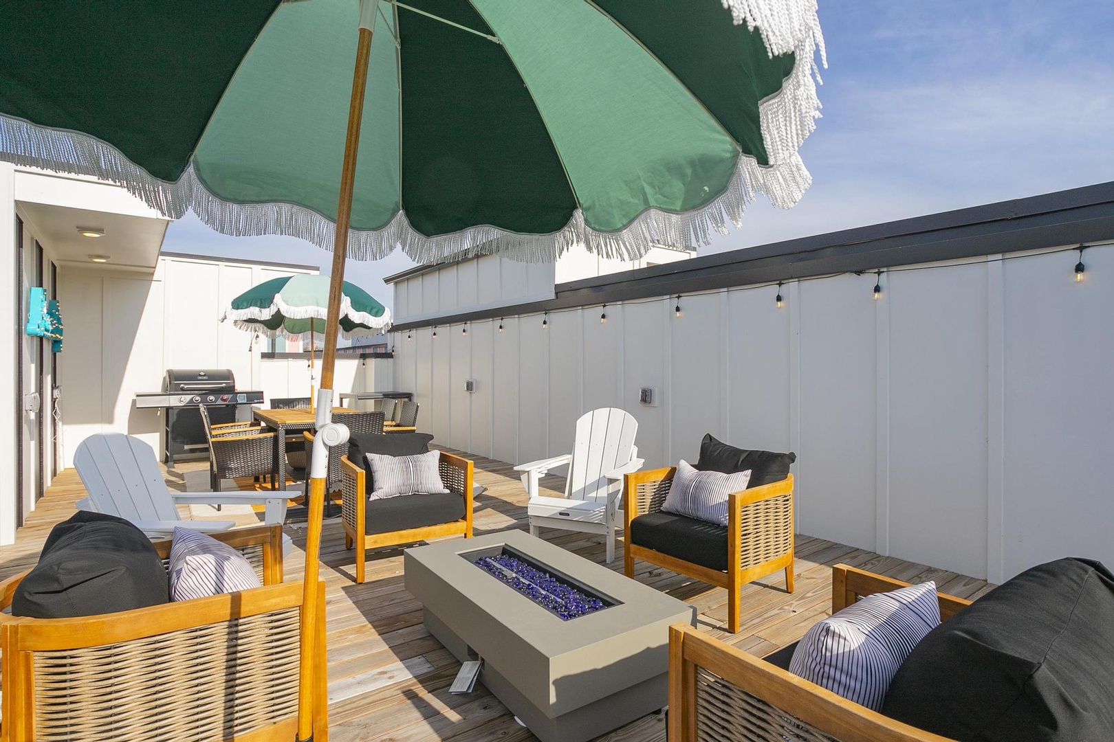 Rooftop with Fire Pit