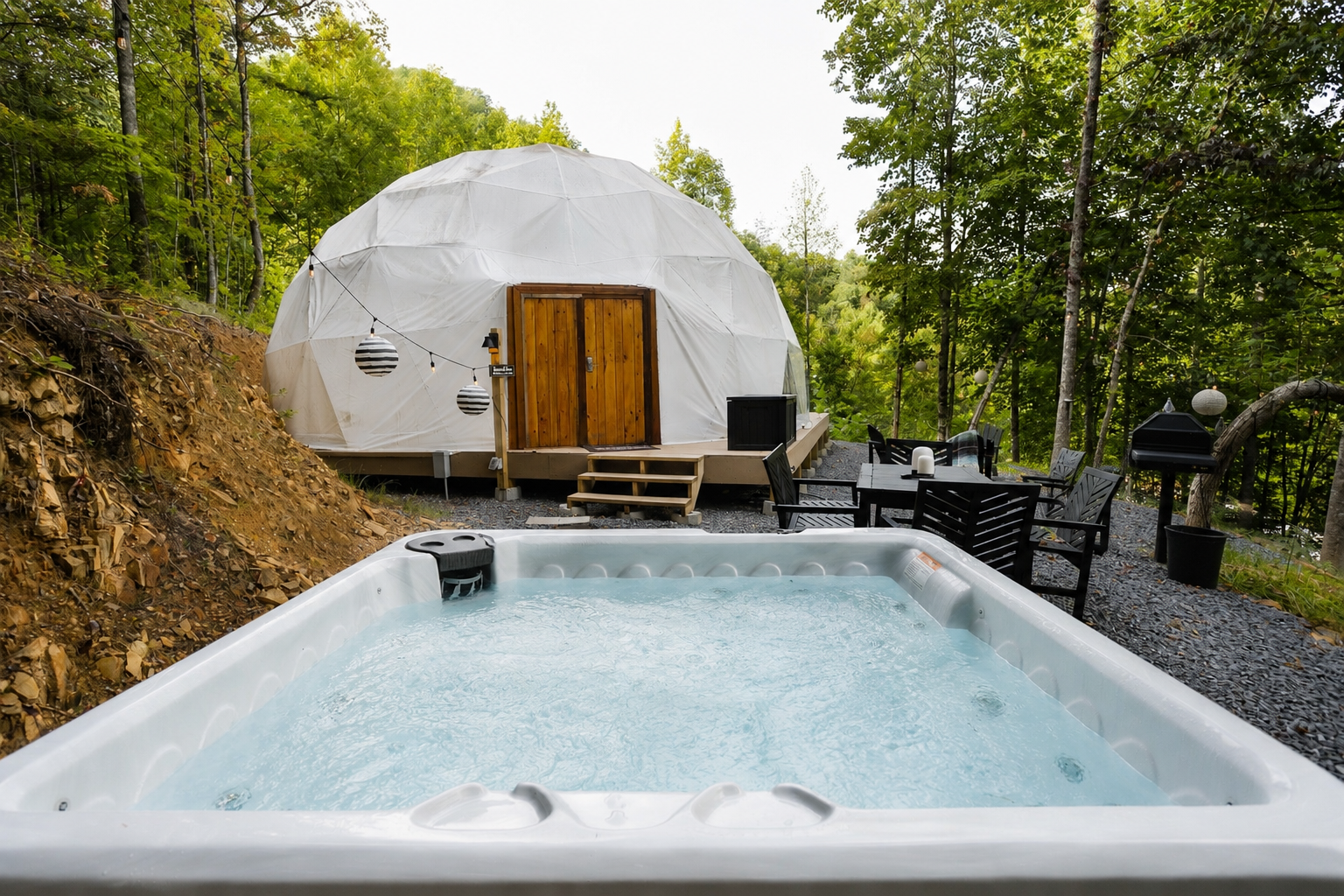 Five-Person Hot Tub