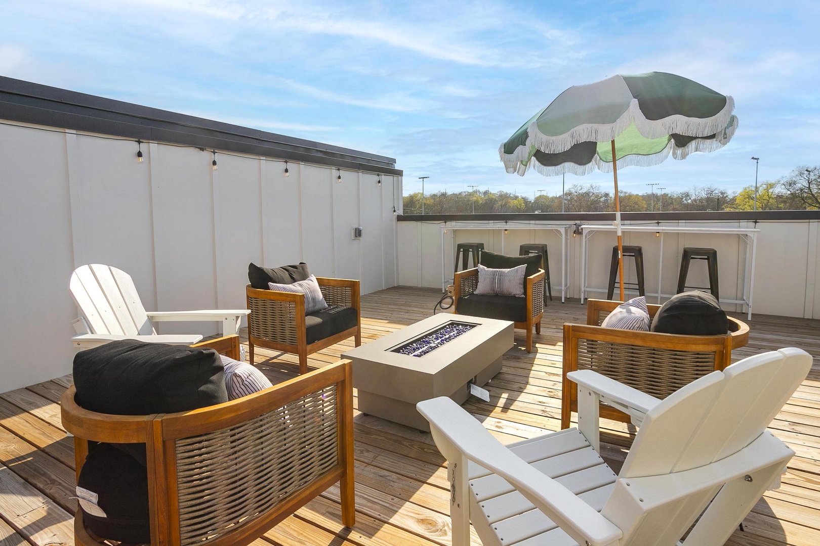 Rooftop with Fire Pit