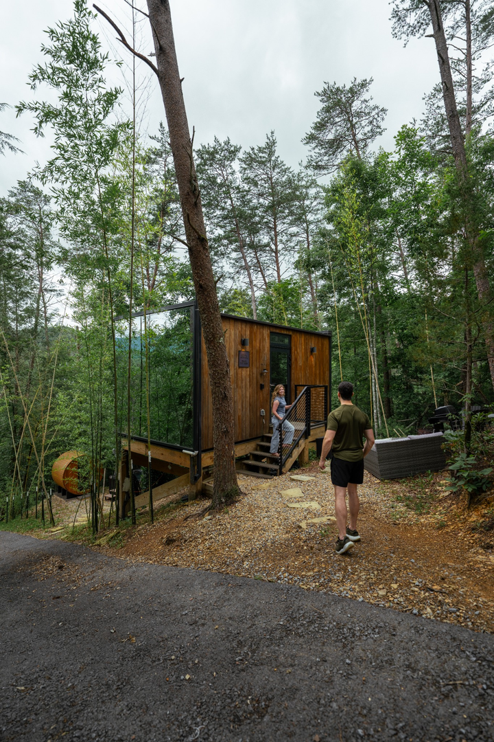 Front Of Mirror House _ Fire Pit Area