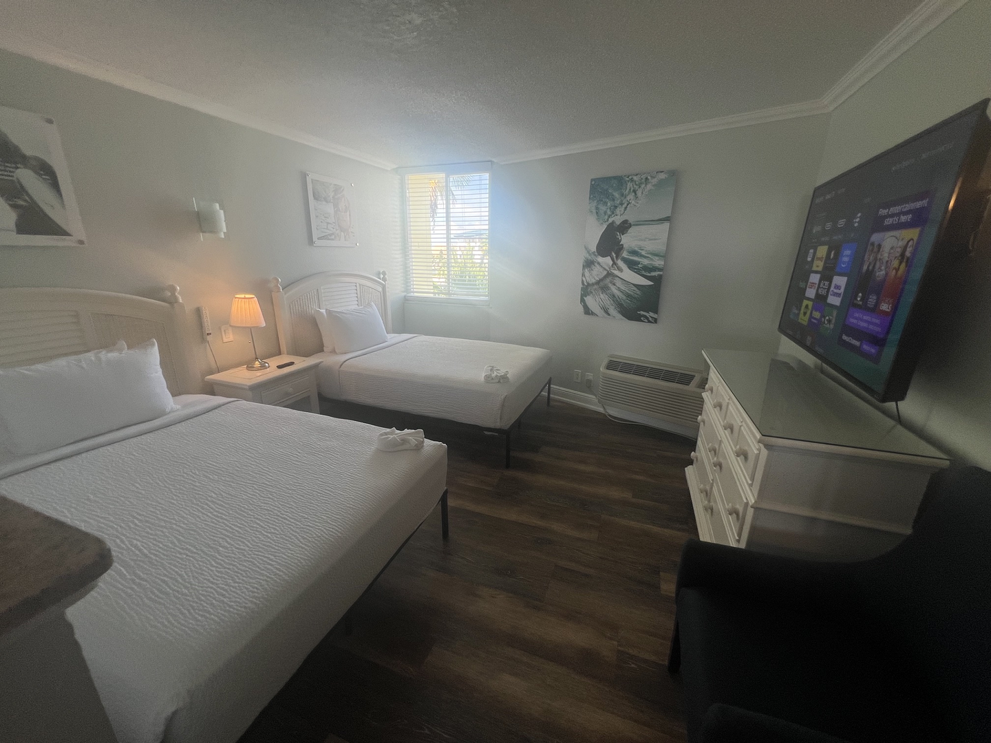 Bedroom Area - Two Double Beds