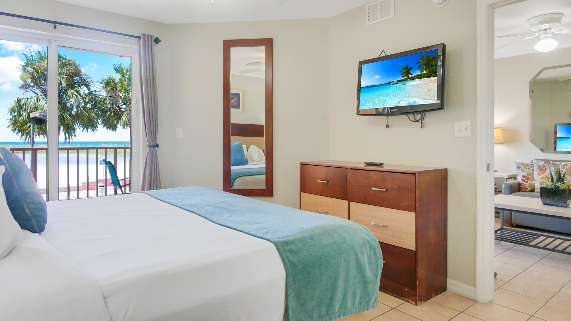 Surf Beach Room 202 Master Bedroom