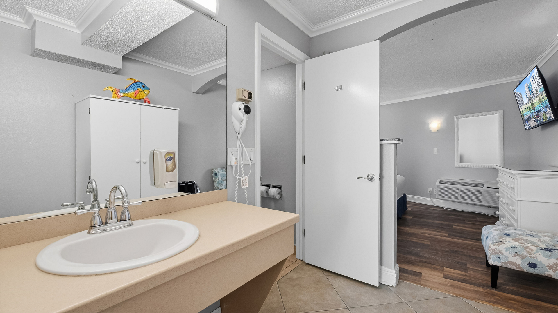 Bathroom Vanity And Bedroom