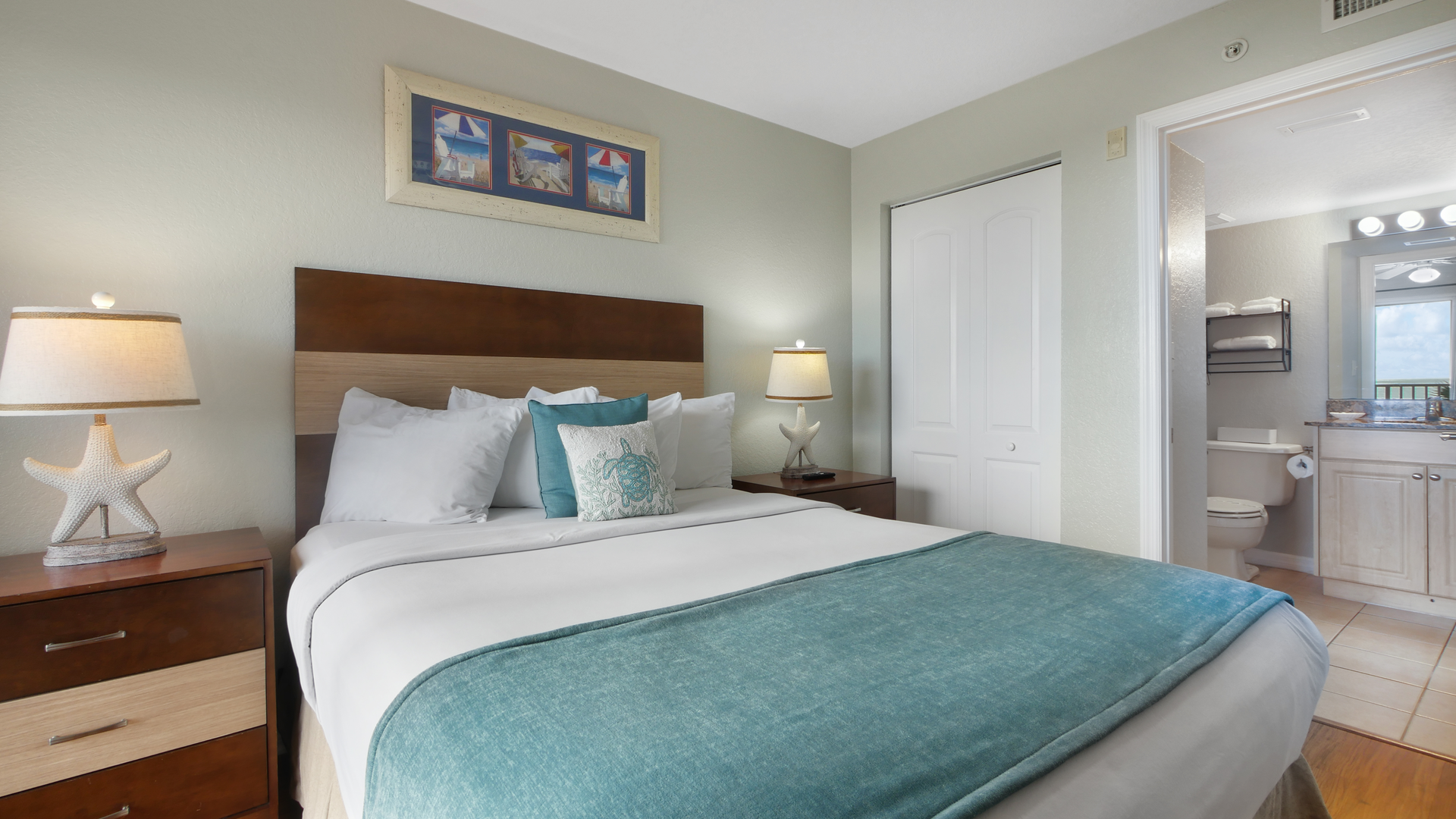 Surf Beach Room 303 Master Bedroom