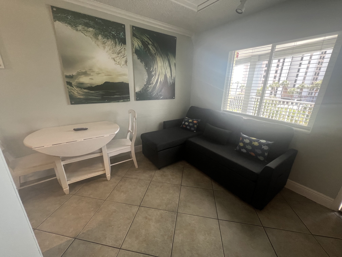 Sleeper Couch & Dining Area