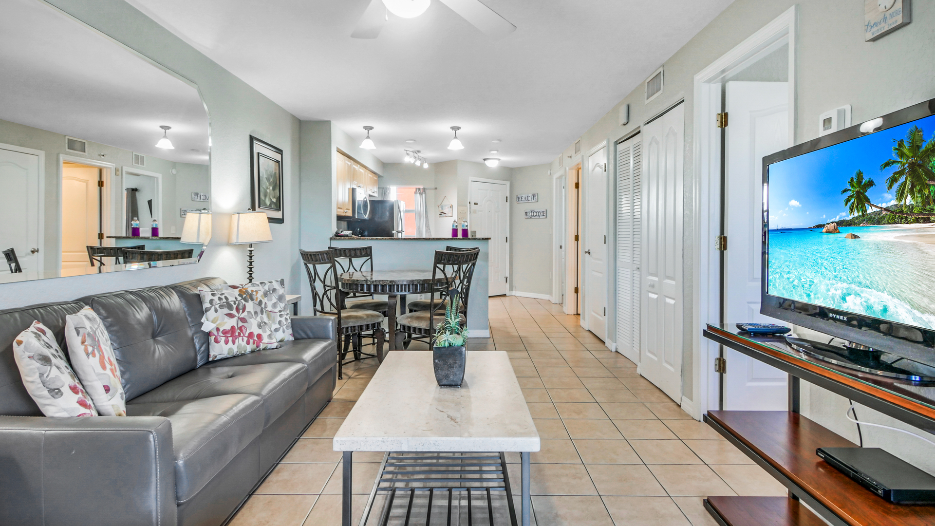 Surf Beach Room 202 View from Balcony Entrance