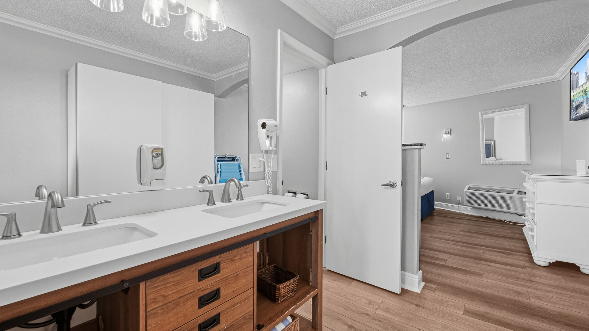 Bathroom Vanity And Bedroom