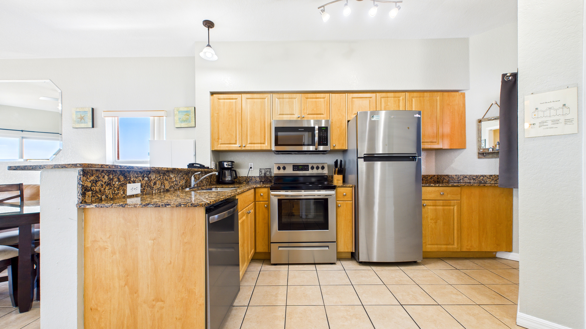 Surf Beach Room 606 Kitchen