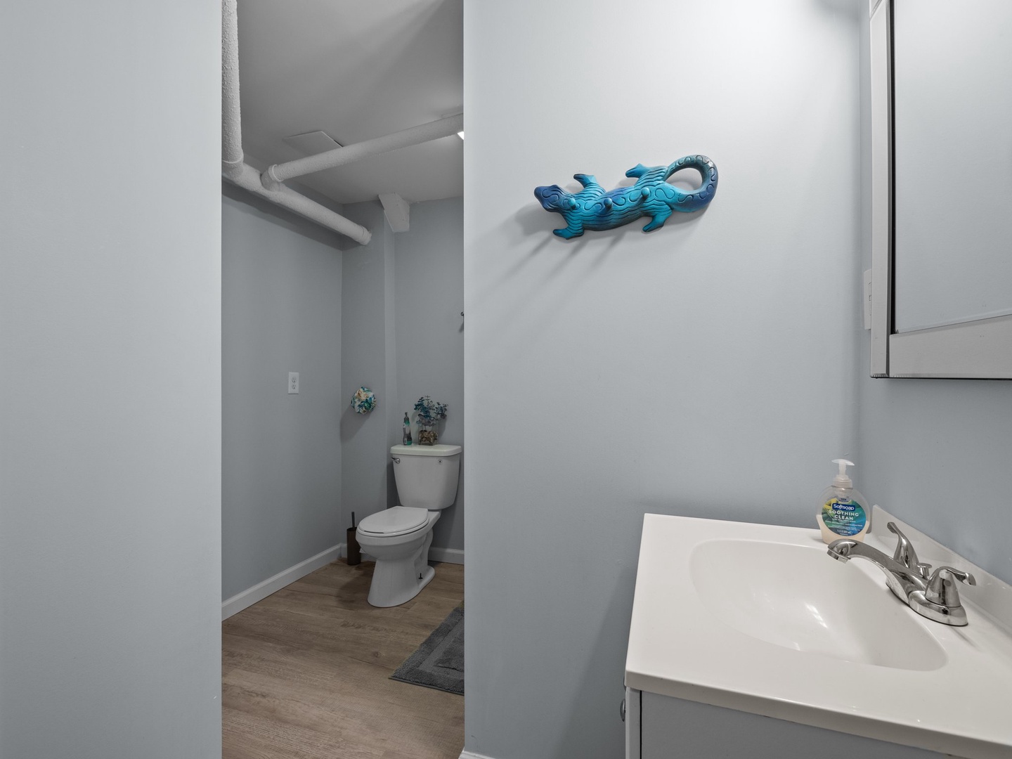 Freshen up in your private bathroom with all the essentials you need for a comfortable stay.