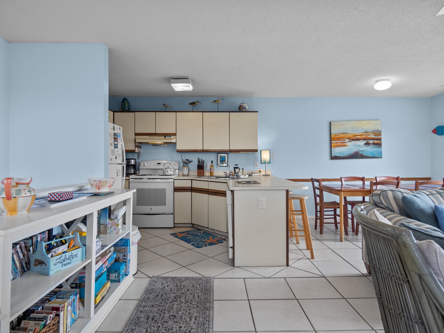 Your open kitchen flows seamlessly into the dining area, perfect for preparing meals while staying connected with family and friends.