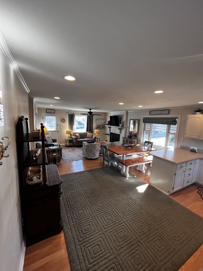 Settle into your open living space where kitchen, dining, and lounge flow together for memorable gatherings.