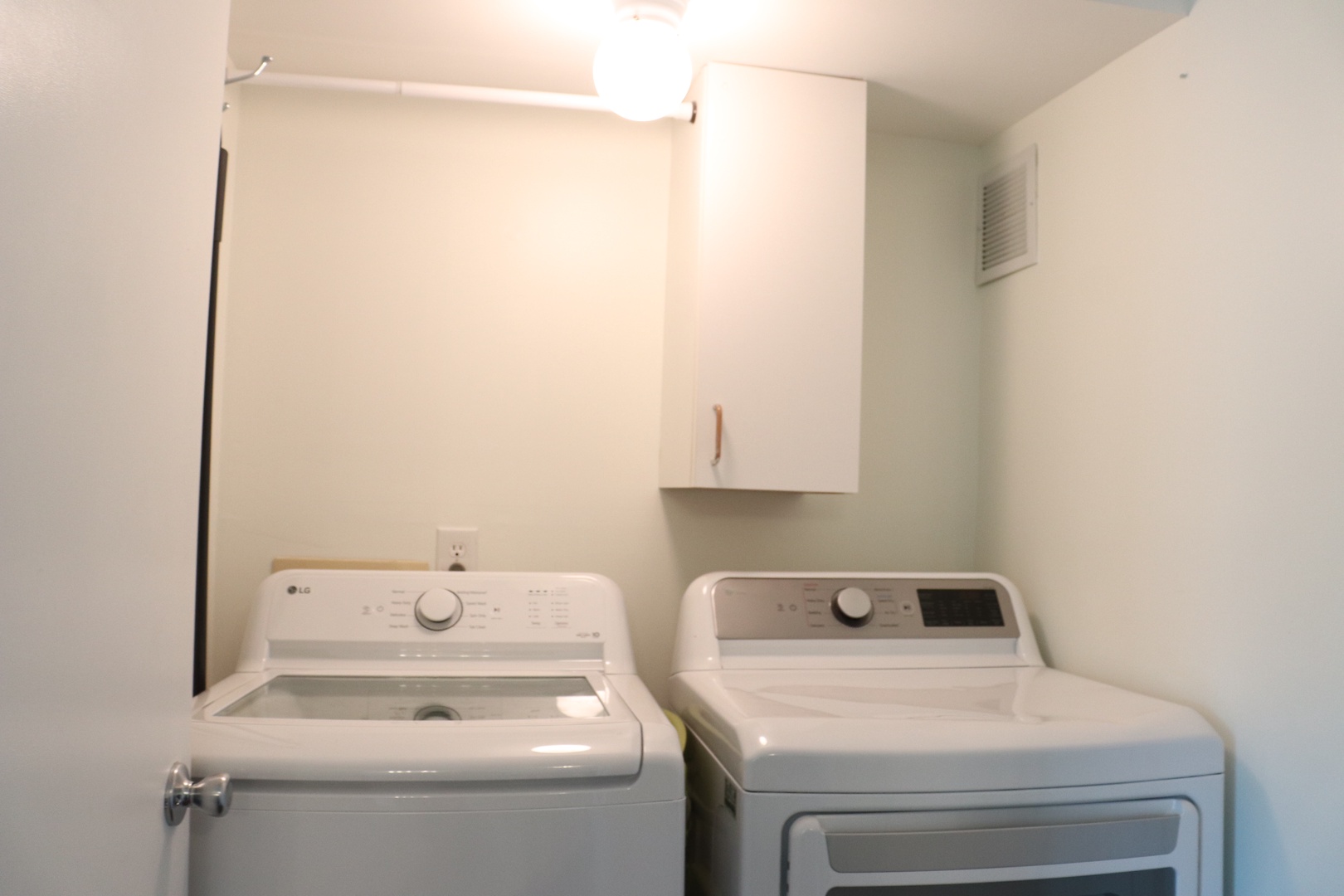 Your dedicated laundry room features modern washer and dryer, making longer stays effortless and convenient.