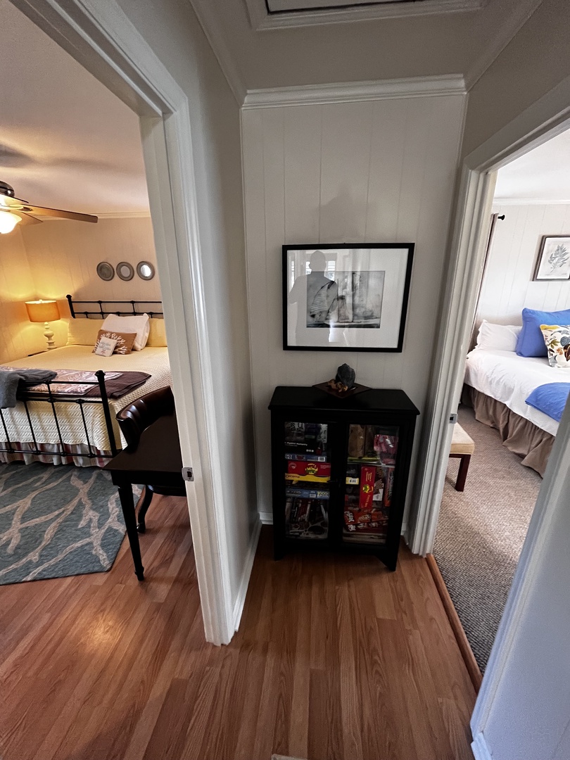 Curl up in your cozy reading nook with built-in storage for books and games, perfect for quiet moments.