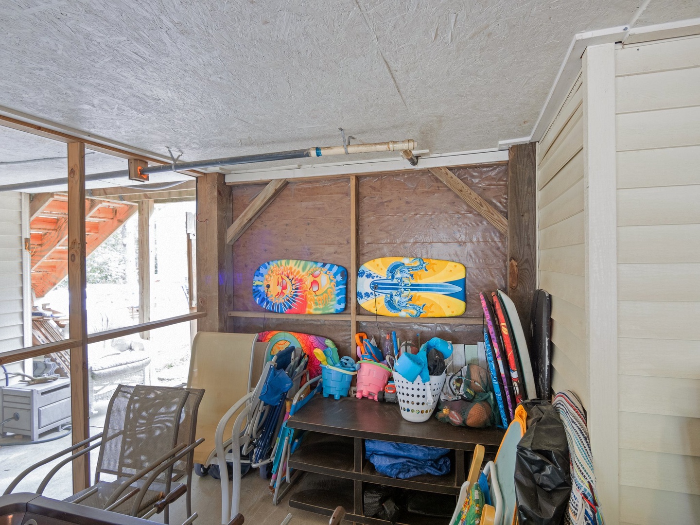 Your vacation rental includes convenient storage space for beach gear, sporting equipment, and all your adventure essentials.
