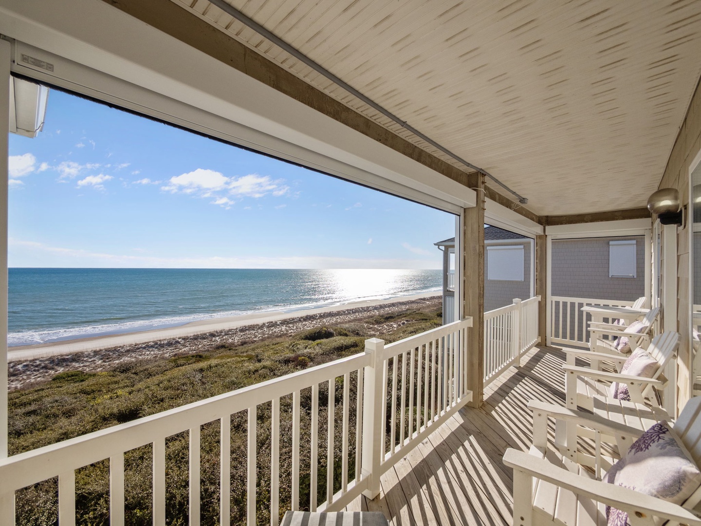 Unwind on your private balcony overlooking pristine beaches, where morning coffee and ocean breezes create perfect moments of seaside serenity.