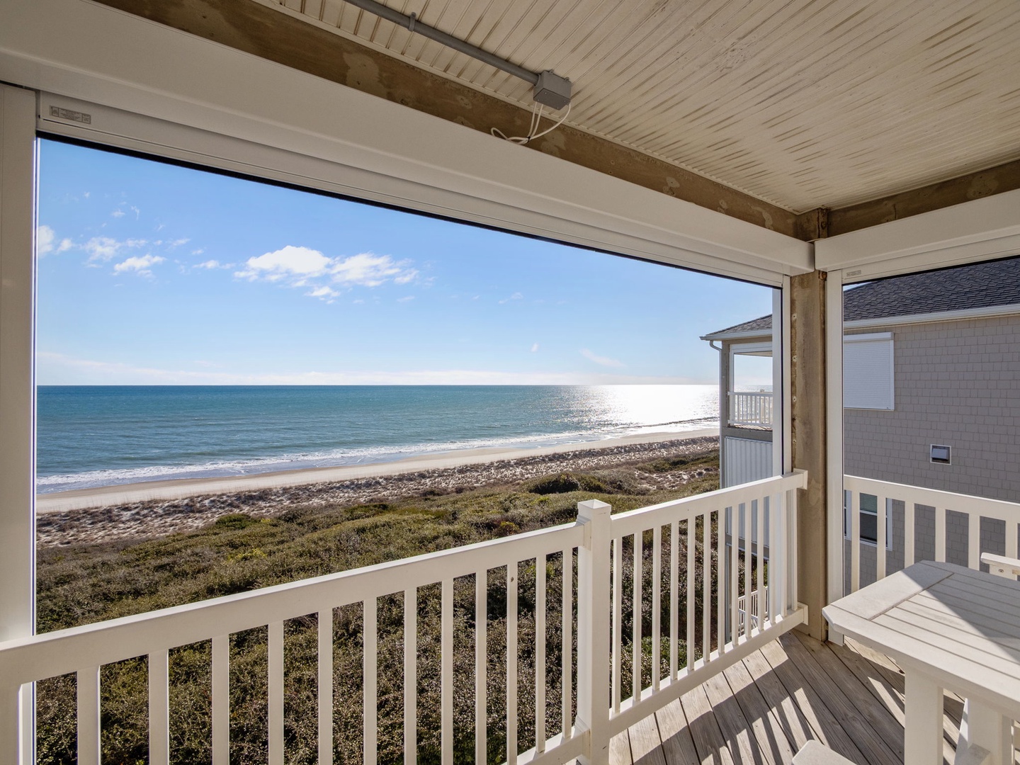 Step onto your private balcony and breathe in the ocean breeze while watching waves dance across the horizon from your perfect seaside retreat.