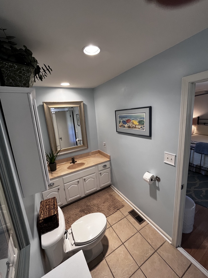 Step into your private bathroom oasis with a soaking tub, separate shower, and thoughtful touches that make freshening up a pleasure.