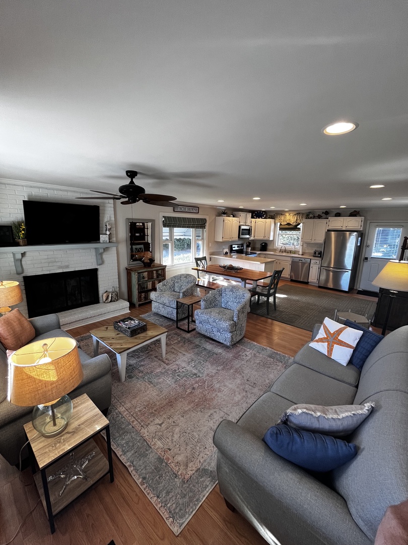 Step into your stylish open-concept retreat where coastal charm meets modern comfort. Cook, relax, and unwind in this thoughtfully designed space.