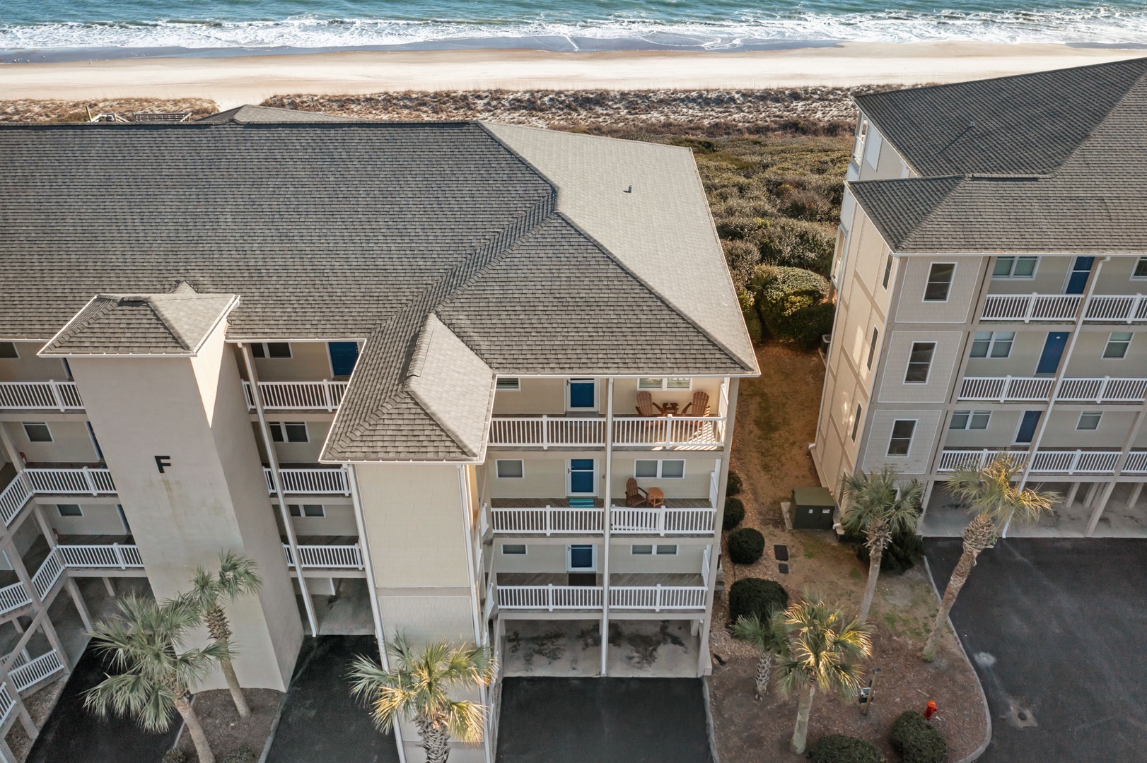 Beachfront property offering direct access to pristine sandy shores and ocean waves, surrounded by coastal vegetation and palm trees.