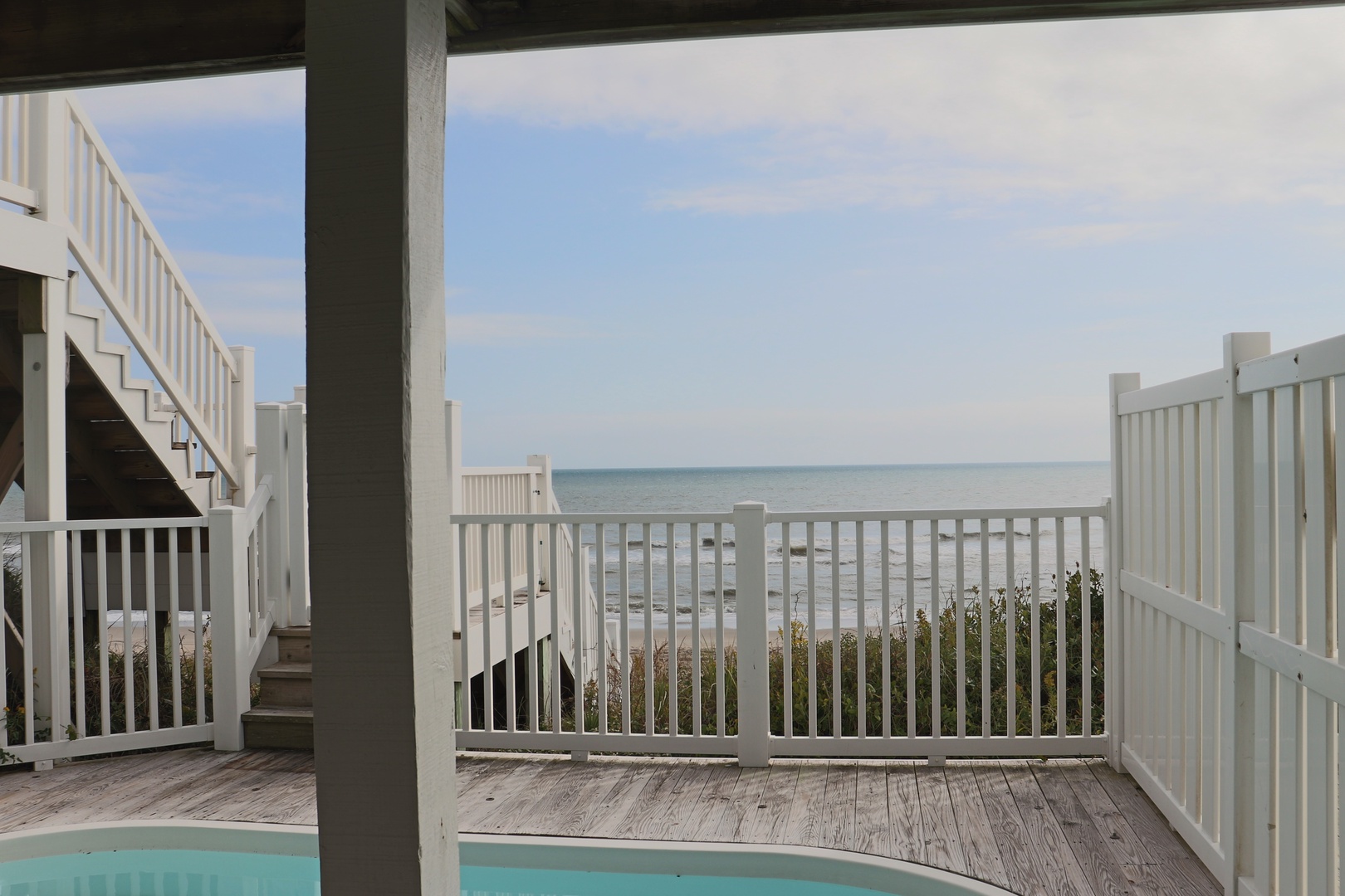 Step onto your private deck where ocean waves meet endless sky, creating the perfect backdrop for morning coffee and sunset cocktails.