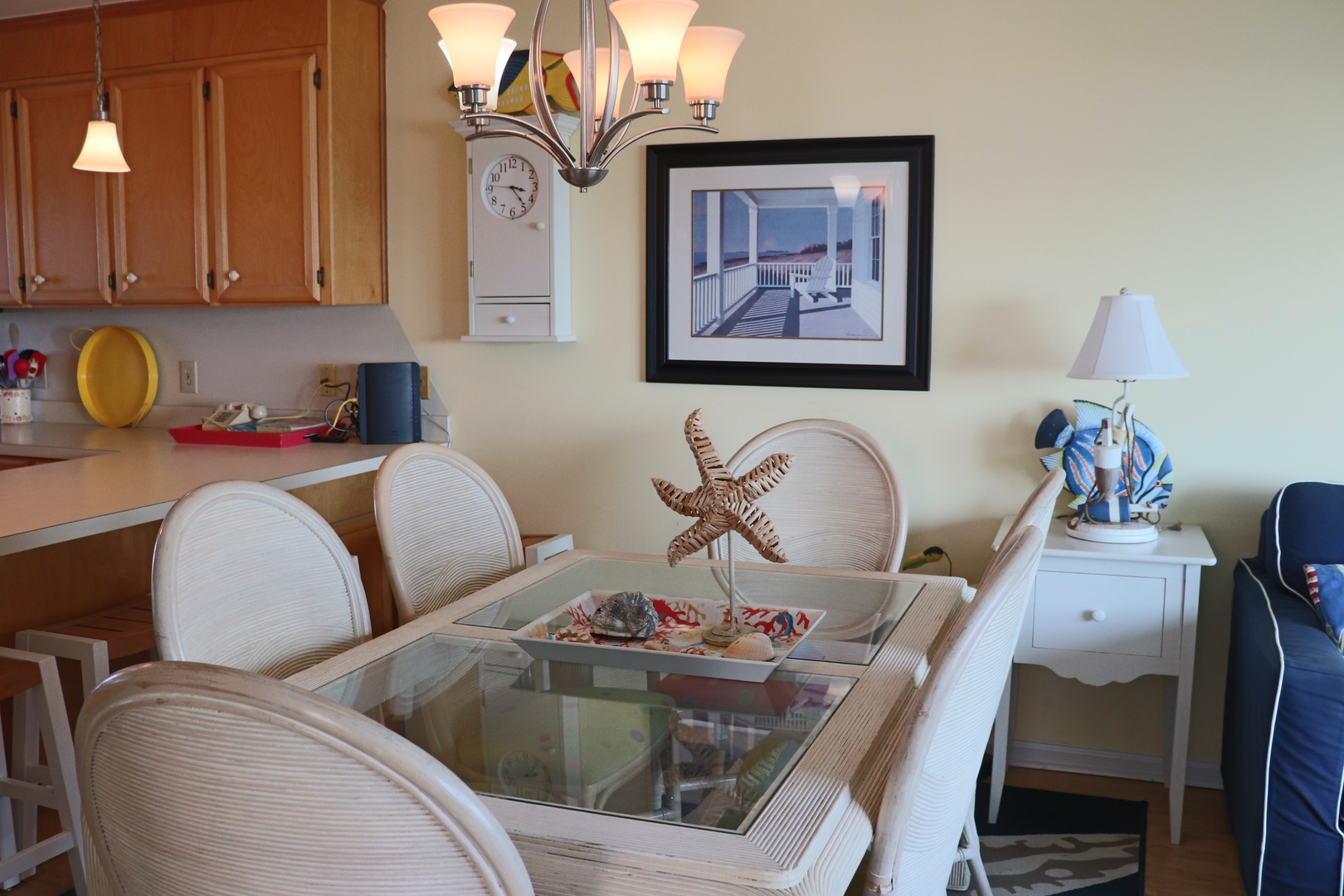 Gather around your coastal-themed dining table where beach memories come alive with every meal you share.