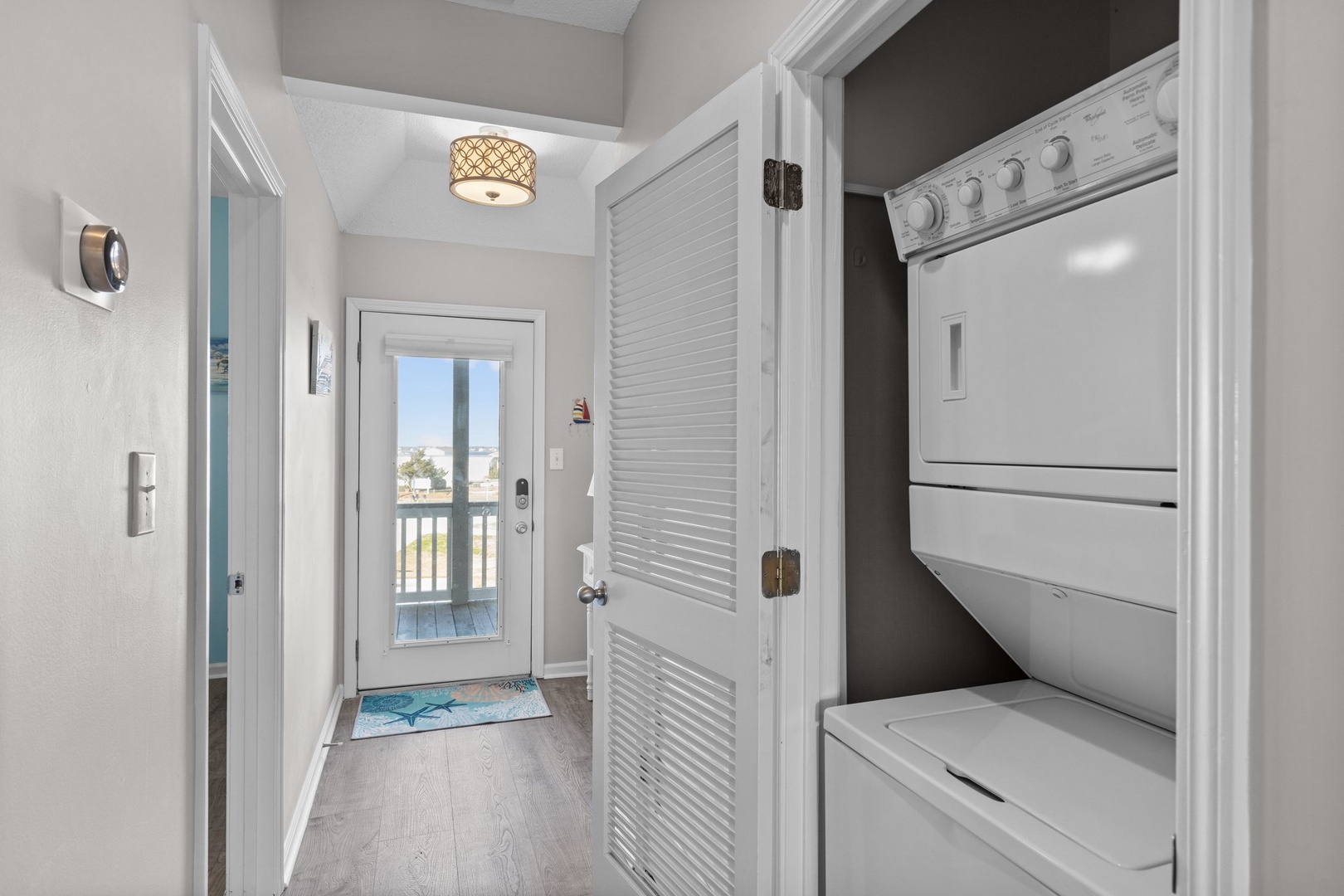 Step into your bright, organized space featuring convenient in-unit laundry facilities to keep your vacation wardrobe fresh and ready.