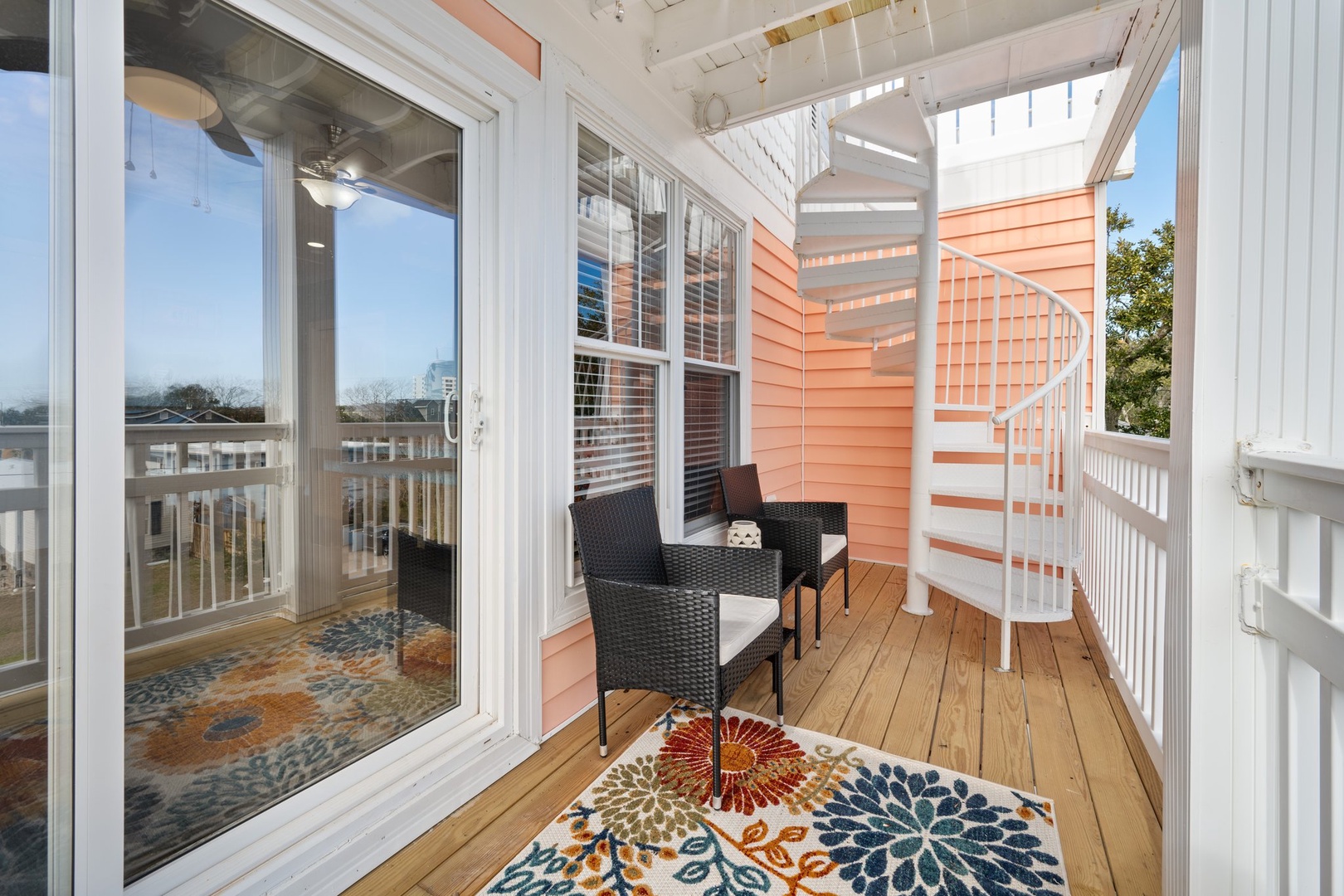 Step onto your private balcony and sip morning coffee while watching the world wake up below your peaceful retreat.
