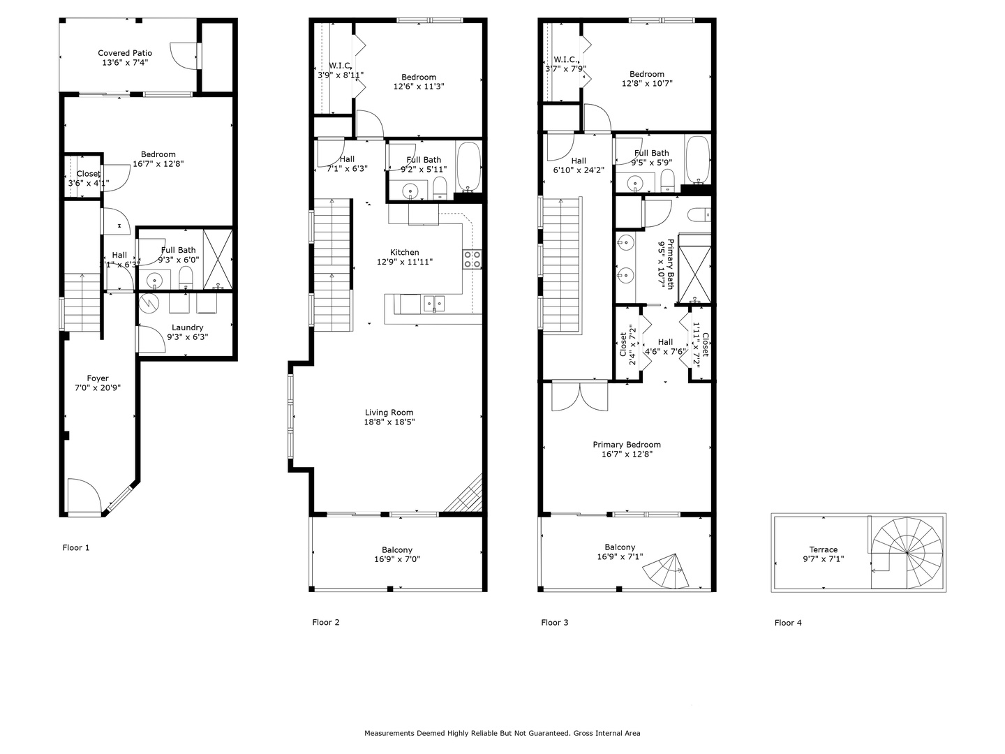 Detailed floor plans showing your multi-level retreat with spacious bedrooms, full kitchens, and private balconies across four thoughtfully designed floors.