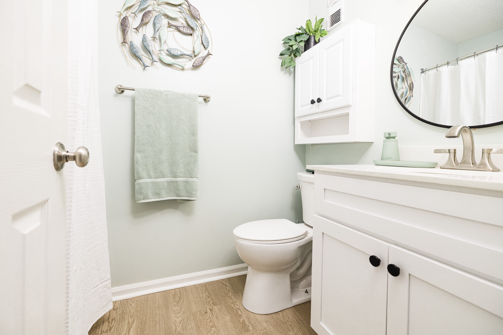 Step into your beautifully appointed bathroom with modern amenities and thoughtful touches that make your stay comfortable and refreshing.