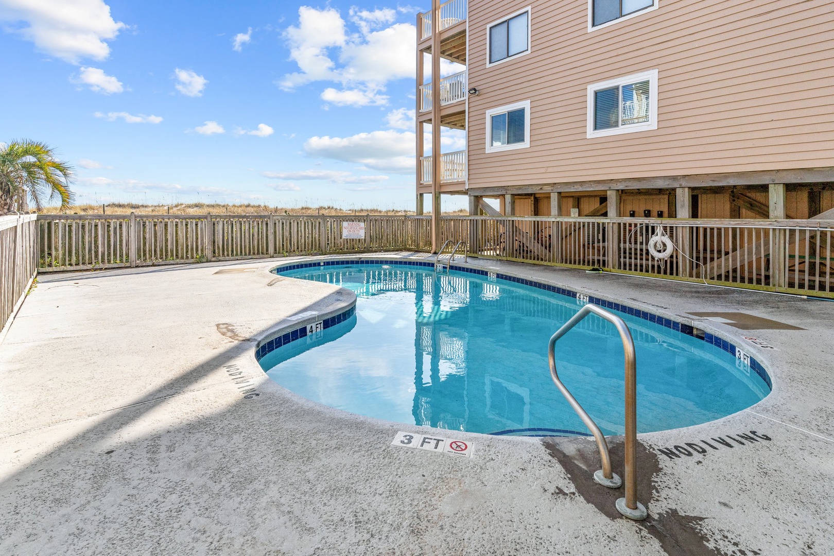 Take a refreshing dip in your private pool area, surrounded by peaceful coastal views and warm sunshine.