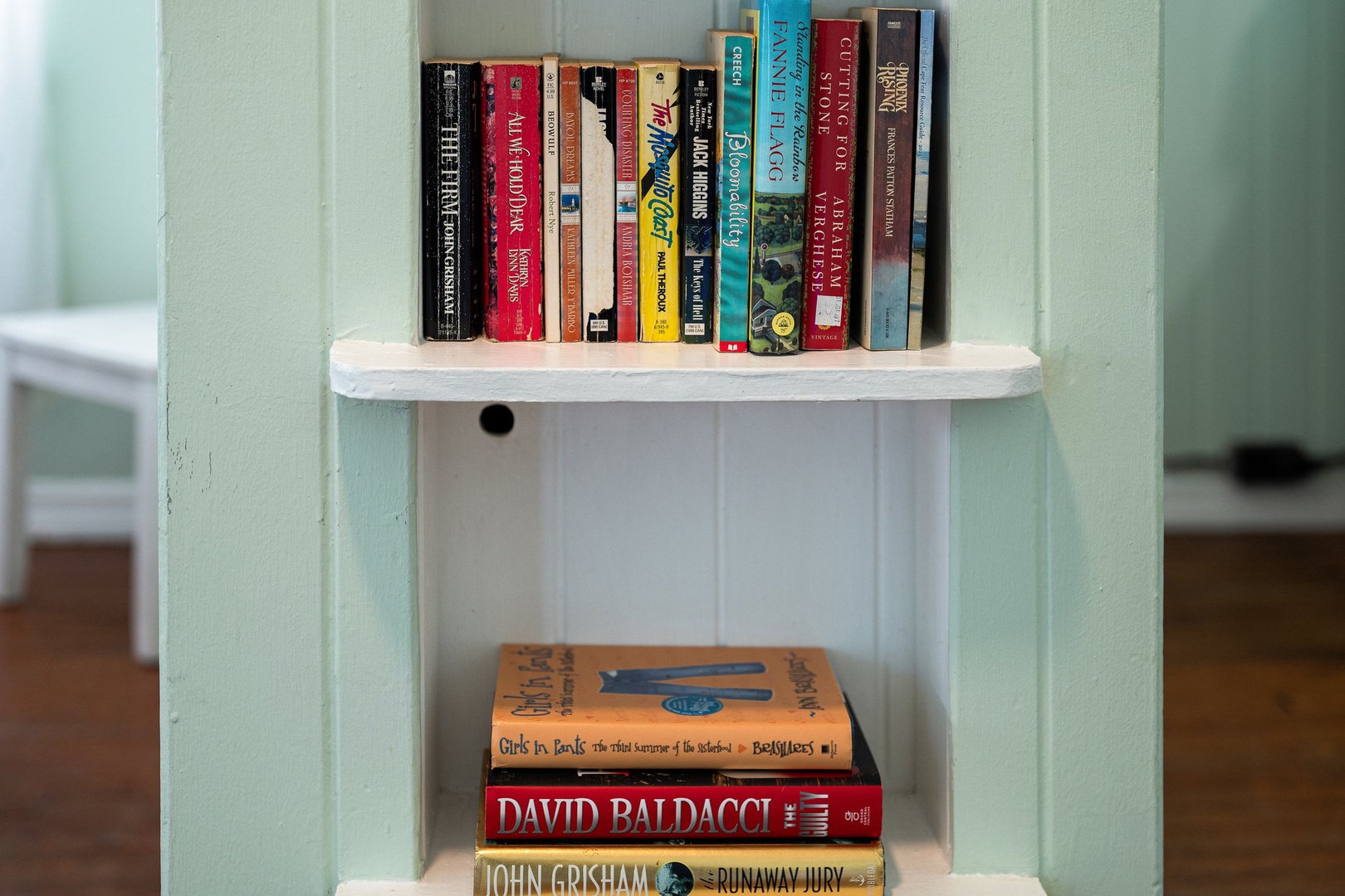 Your personal library awaits with bestsellers and classics to enjoy during your peaceful stay.