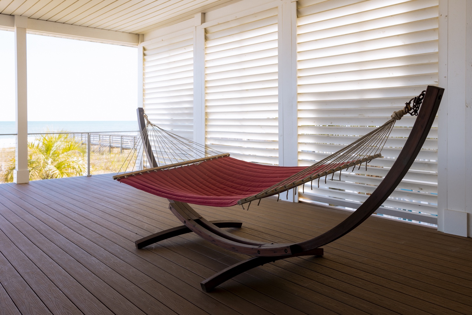 Sink into this inviting hammock on your private terrace, where ocean breezes and stunning views create the perfect retreat.