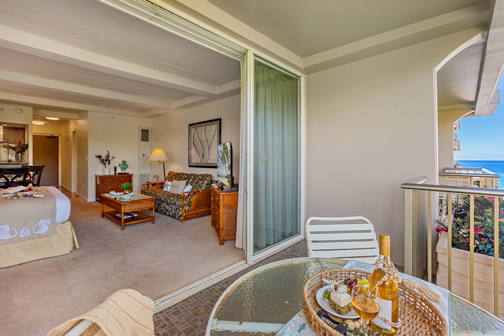 Wake up to the tranquility of the island living in this bright and inviting bedroom retreat with seamless access to your private lanai and beautiful resort views just beyond, this peaceful space offers the perfect blend of indoor comfort and tropical esca