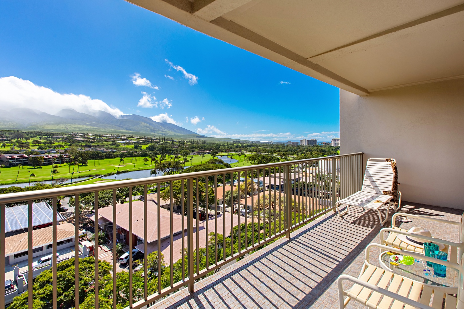 Step onto your private balcony and soak in sweeping views of lush golf greens and majestic mountains—a perfect spot to unwind with your morning coffee or evening cocktail.