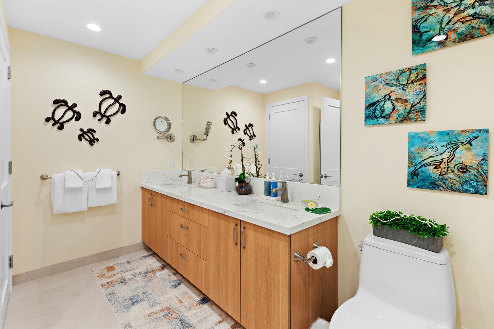 Spa-inspired luxury in every detail. A beautifully designed bathroom featuring modern finishes, elegant touches, and a serene space to refresh and unwind in comfort.