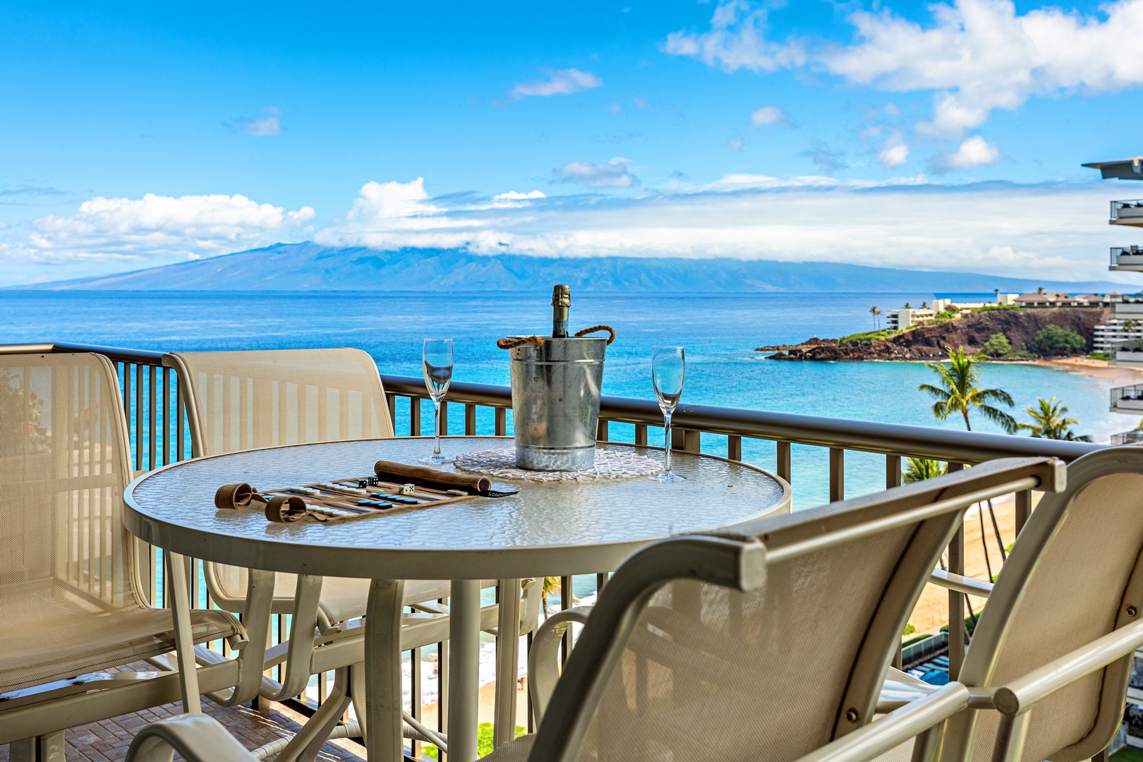 Sip champagne on your private balcony while soaking in breathtaking ocean views and watching the waves dance below.