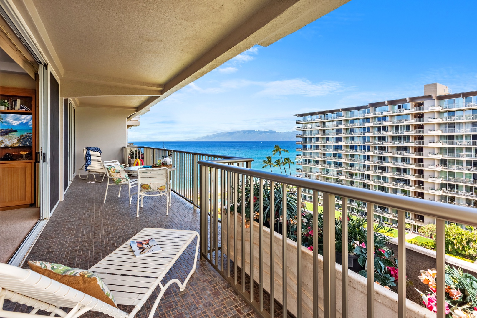 Soak up the breathtaking ocean views from your private balcony, where tropical breezes and stunning blue waters create the perfect backdrop for relaxation.
