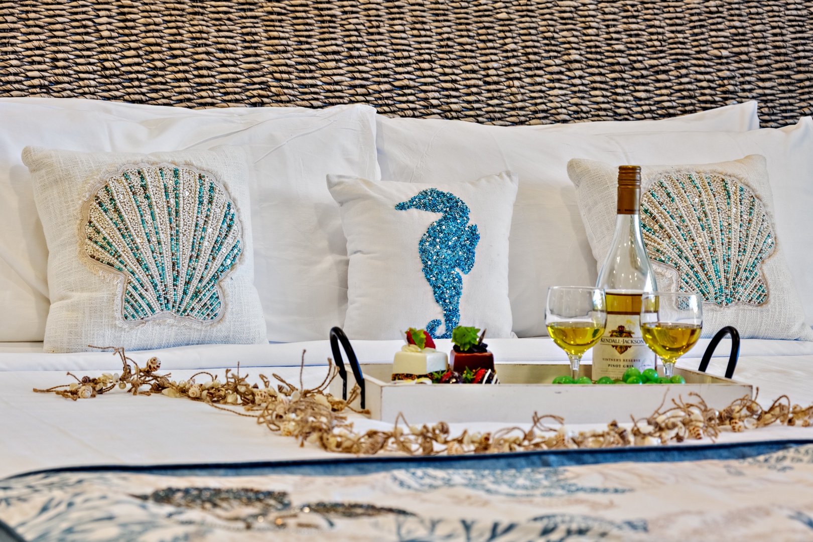 Sink into a plush king-size bed designed for ultimate comfort. Soft linens, cloud-like pillows, and a cozy, inviting feel to make it the perfect place to unwind after a day in paradise.