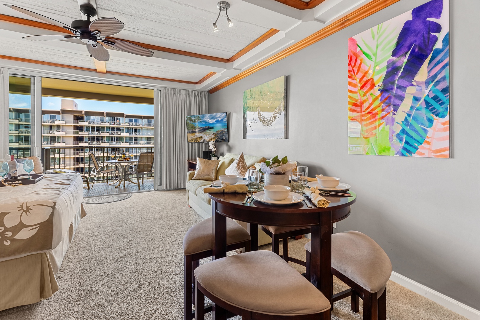 A welcoming dining area perfect for shared meals, morning coffee, and memories made in paradise.