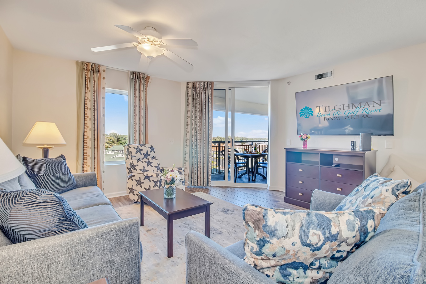 Living Room View of The Marsh